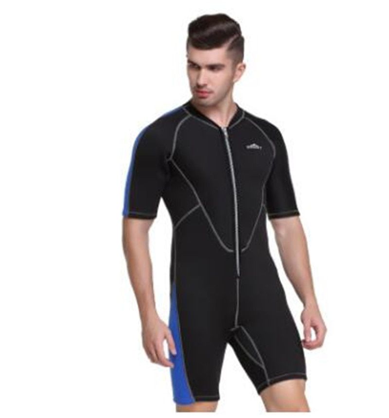 ST Men 2MM Short Wetsuit Surf Spearfishing Swimwear Scuba Diving Jumpsuit Keep Warm Sunscreen Steamer Suit Couple Wetsuit