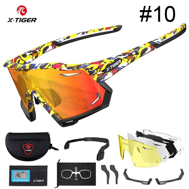 X-TIGER Cycling Glasses Outdoor Sports Polarized Men's Cycling Sunglasses UV400 MTB Bike Glasses Goggles For Bicycle Accessories