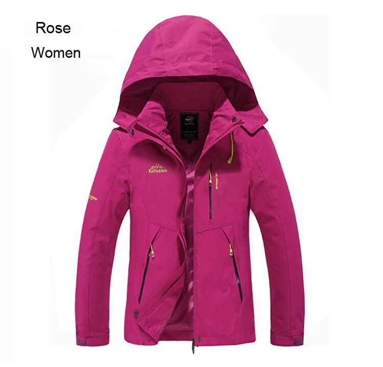 TRVLWEGO Outdoor Camping Clothing Women's Spring Autumn Thin Single Jacket Pants Waterproof Windproof Hiking Windbreaker Coat
