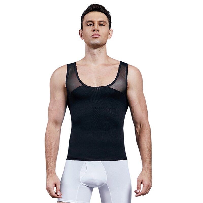 Men's Bosy shaper Compression Shirt to Hide Gynecomastia Moobs Chest Body Slimming Undershirt Shapewear Men Corset