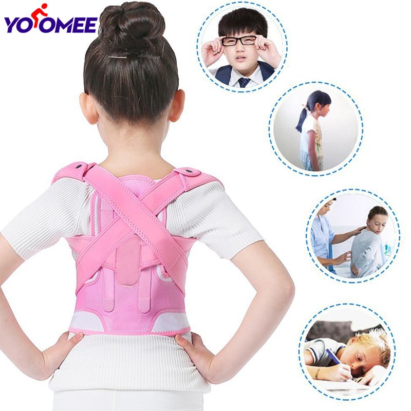 Yoomee Back Posture Correctors, Back Shoulder Lumbar Waist Supporting Belt Bone Injury Correction Children