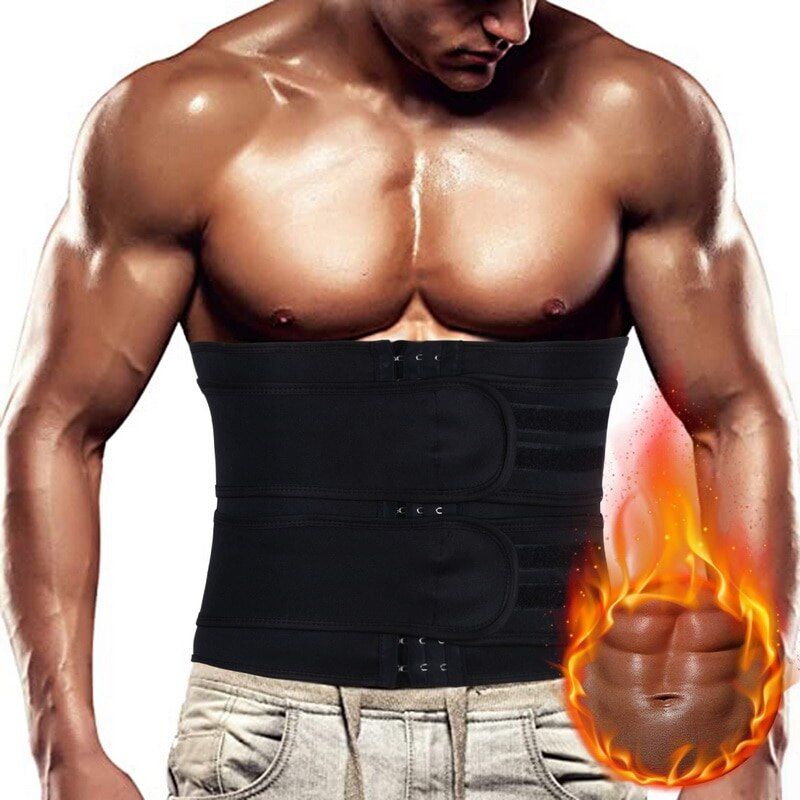 Men's Sweat Sauna Vest Waist Trainer Body Shaper Neoprene Tank Top Compression Shirt Workout Fitness Back Suprt Gym Corset Top