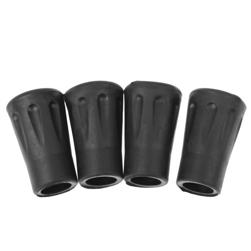 4 pcs Replacement Rubber Tips End for Hiking Stick Trekking Poles 4cm