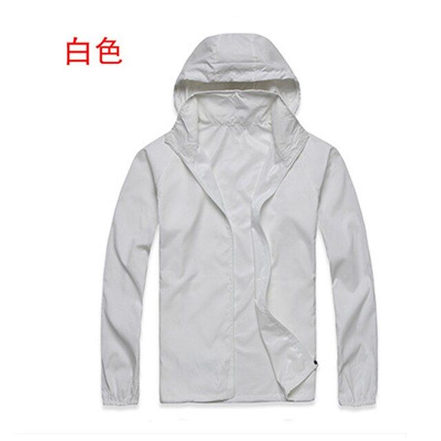 Couples Hooded Sunscreen Jacket Men Women Waterproof Hiking Coat Outdoor Sun Protective Sportswear Thin Tops Customize