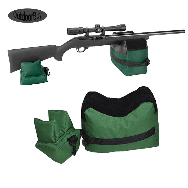 Outdoor Bike Front Rear Bag Support Sandbag Set Portable  Tactical Rest Target Stand Bag