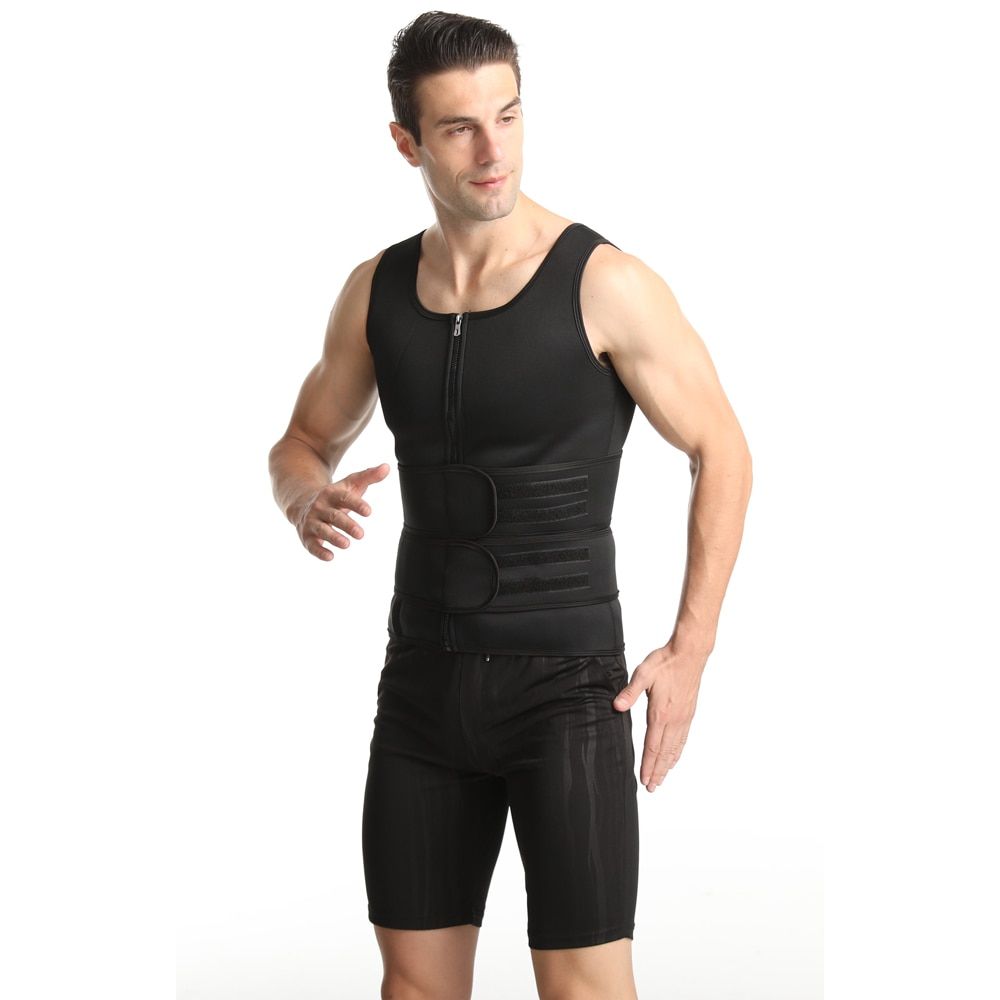Men Body Shapers Shapewear Waist Trainer Neoprene Sauna Sweat Vest  Slimming Trimmer Fitness Corset Belt Reducing Loss Weight