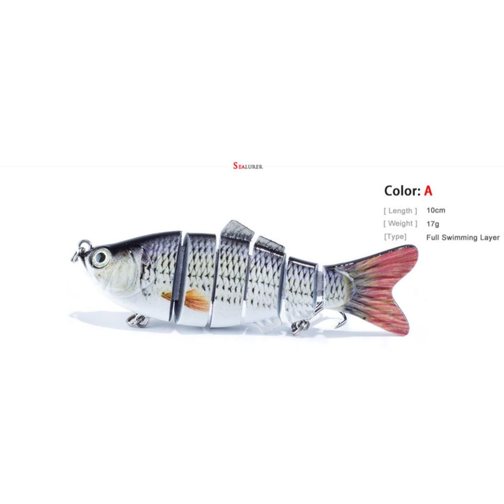 Yfashion 10cm 17g Multi Jointed Fishing Lure  Bait bait for water Seawater