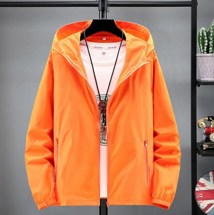 Men Women Summer Quick Dry Anti-UV Thin Ultra-Light Camping Jacket Skin Coat Windbreaker Hiking Jacket S-7XL Custom Logo