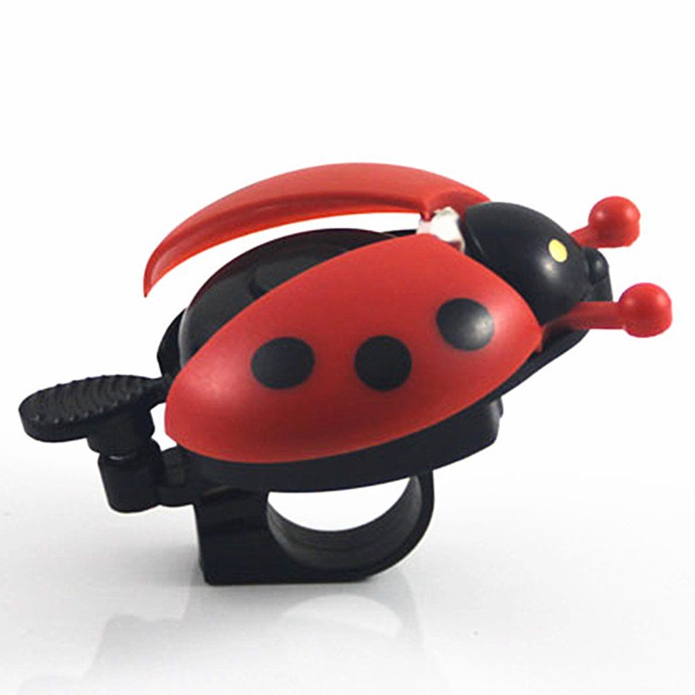 Kawaii Cute Animal Ladybug Shape Bike Bicycle Bell Lovely Bike Handlebar Ring Black & Red