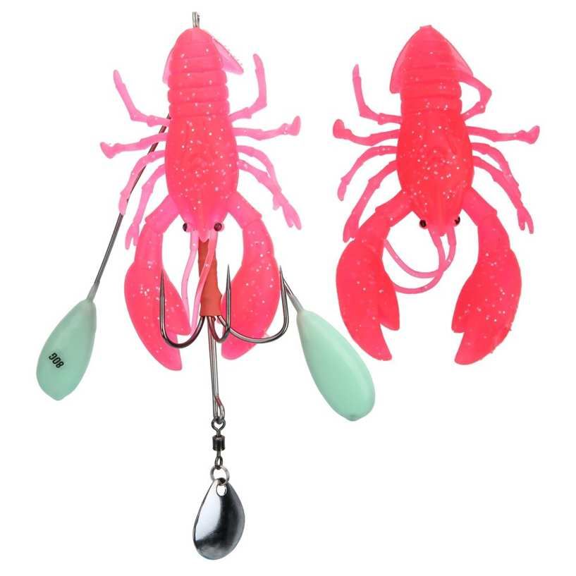 Simulation Crawfish Lure Bait Artificial Large Lobster Deep Sea Trolling Fishing Tackle
