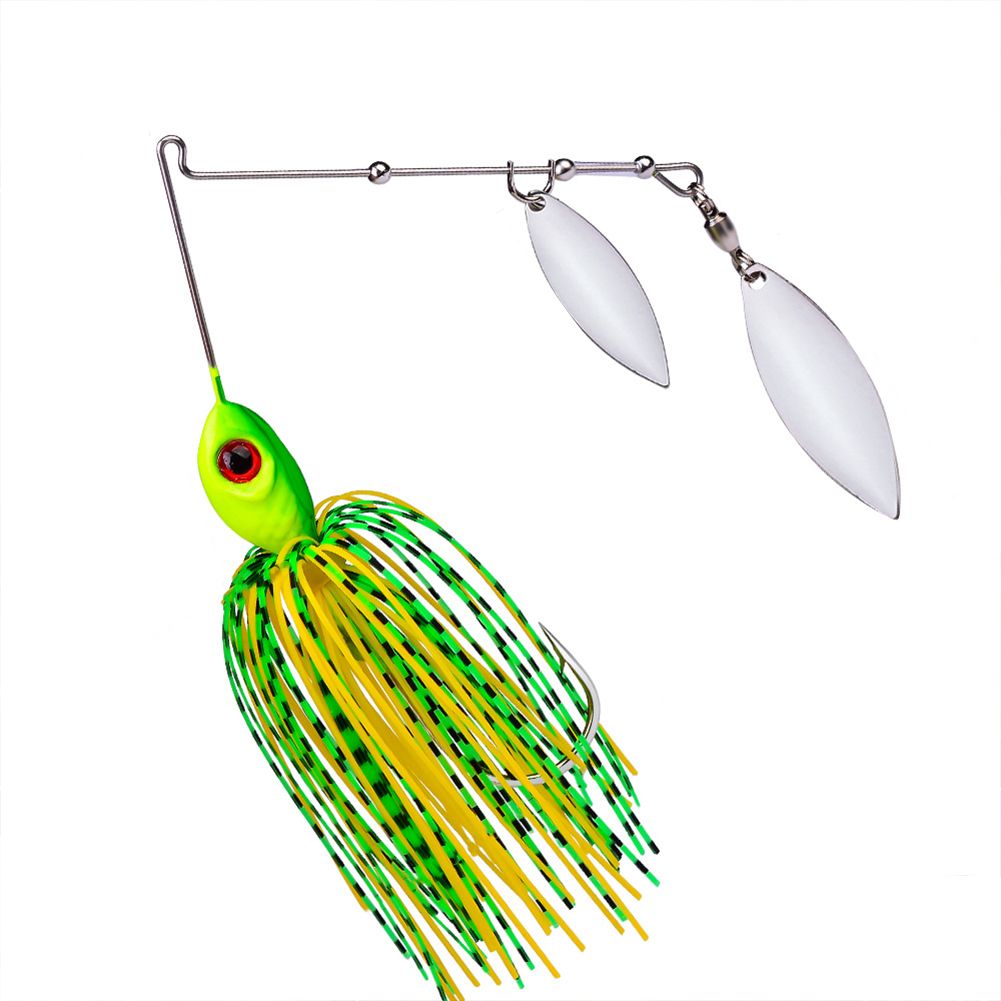 10g 14g Bearded Fishing Lure With Hook Willow Blades Lure Bait Fishing Gear Accessories
