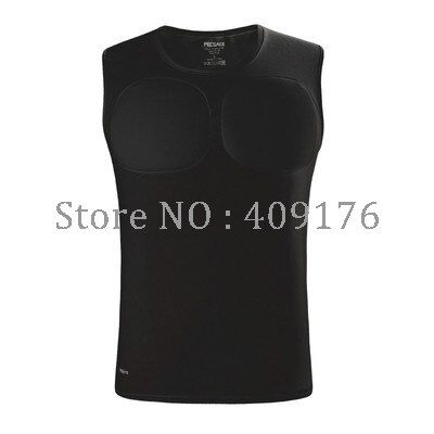 Fake ABS Muscles Shaper Invisible 8 Pack PEC Underwear Padded Shirts Men Strong Chest Stomach Body Tops