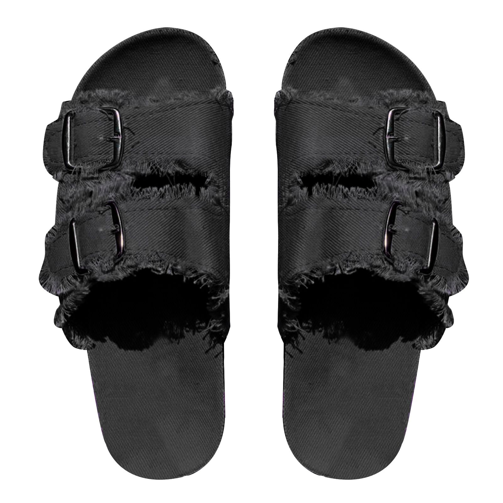 SuperRide Sandals Skin-friendly Double Buckle Adjusle EVA Flat Sandals