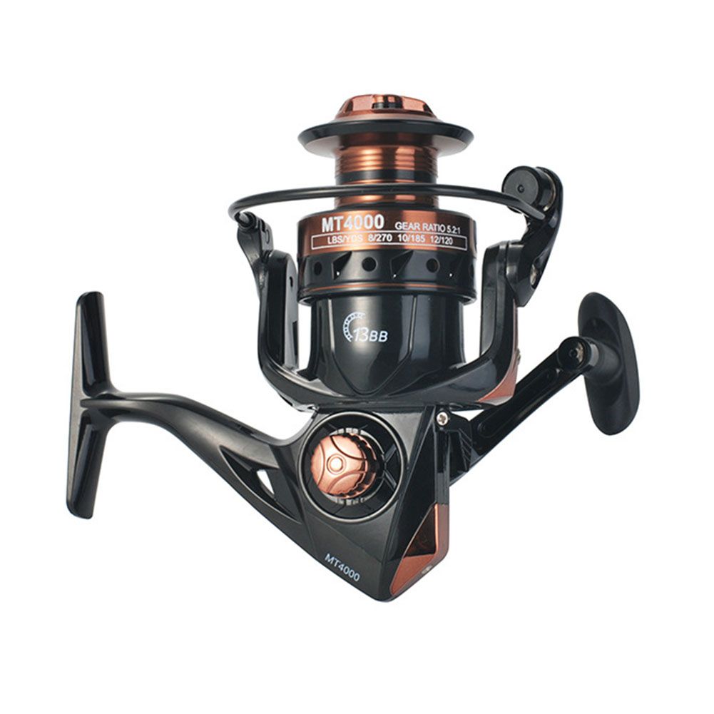 Yfashion Fishing Reel 5.2:1 4.7:1 High Speed 14BB full Metal Spool Spinning Reel Saltwater Reel carp Fishing Reel
