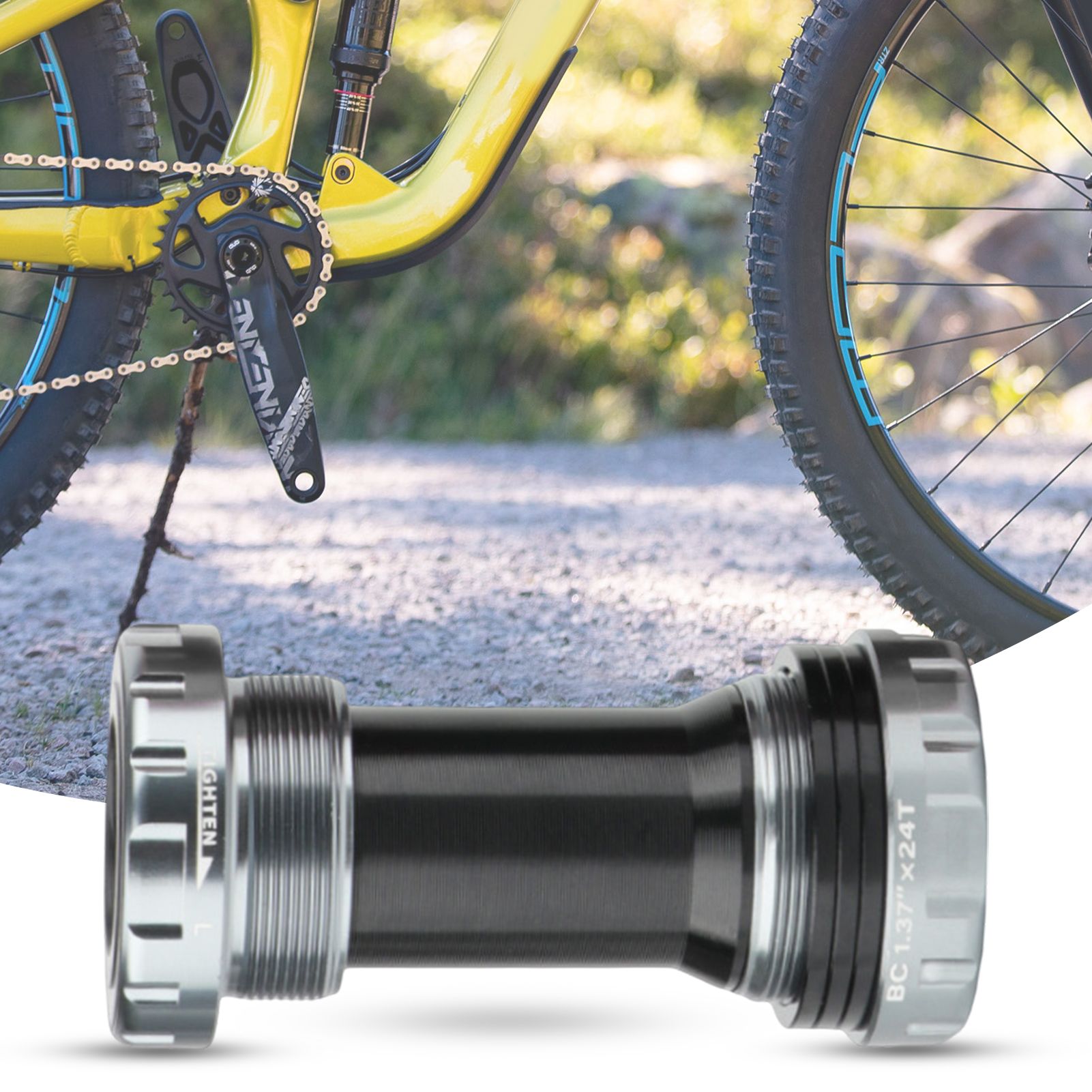 SuperRide Bicycle Bottom Bracket Sealed Noise Reduction Bike Bottom Bracket