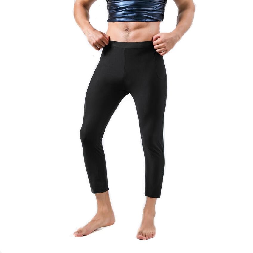 Sauna Sweat Pants And Vest for Men Workout Sauna Suit Slimming Shorts Compression Thermo Fitness Exercise Body Shaper Thighs