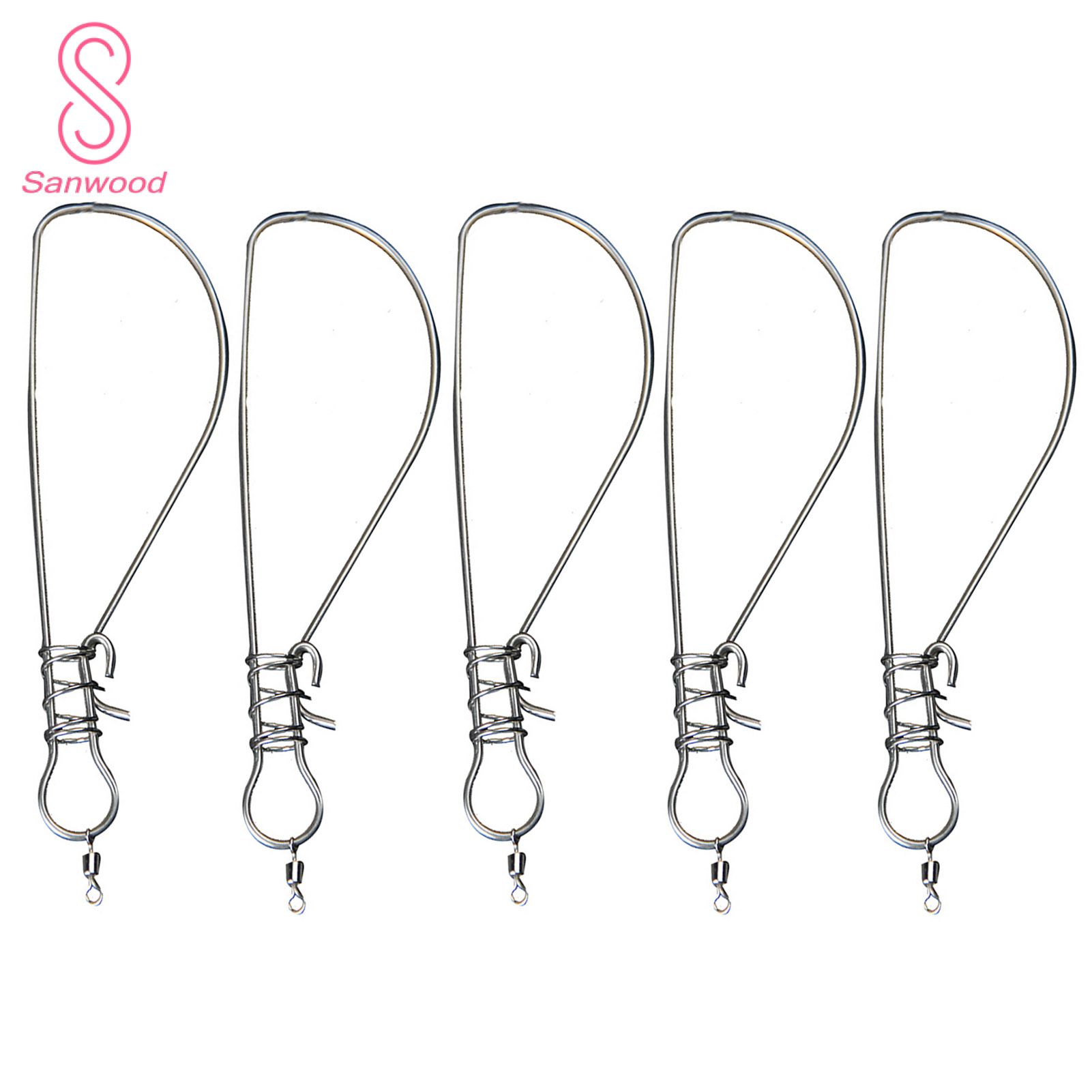 Fish Buckle 360 Degree Rotation Good Toughness Fish Snaps