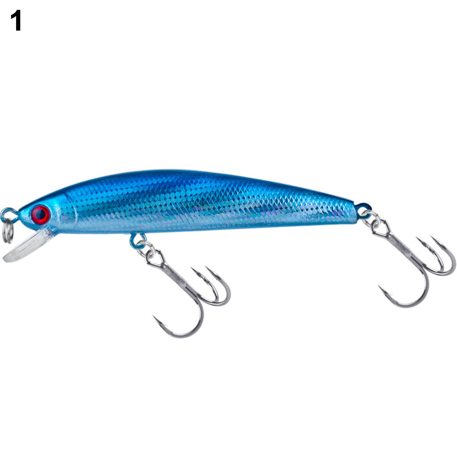 Plastic Lure Durable Realistic Treble Hooks Artificial Lure