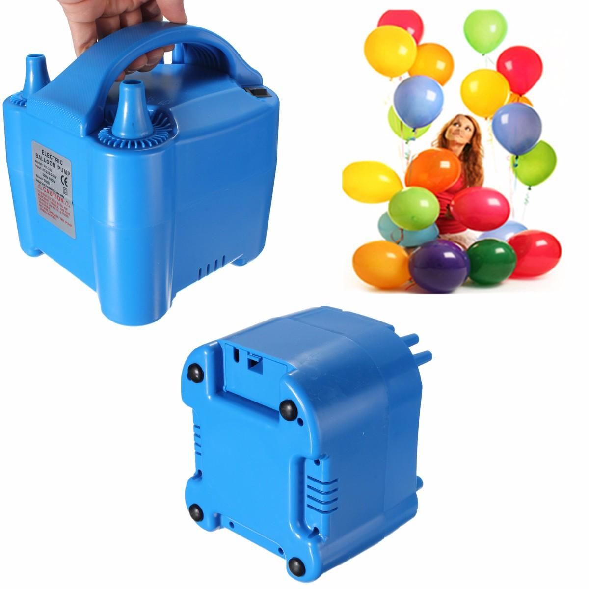 Electric High Speed Ballon Inflator Air Pump 2 Nozzle Balloon Pump Portable 650W