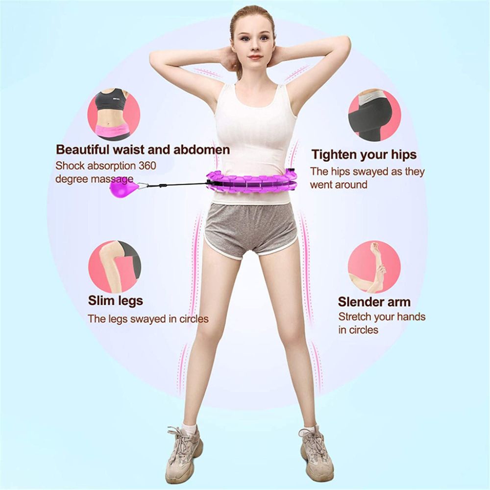 Sport Hoop Yoga Home Fitness Smart Circle Not Drop Adjustable Waist Training Belly Trainer professional design