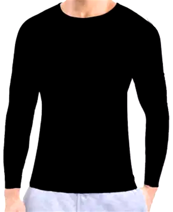 Men s T shirt Full Sleeves Swimming and gym skin tight Black