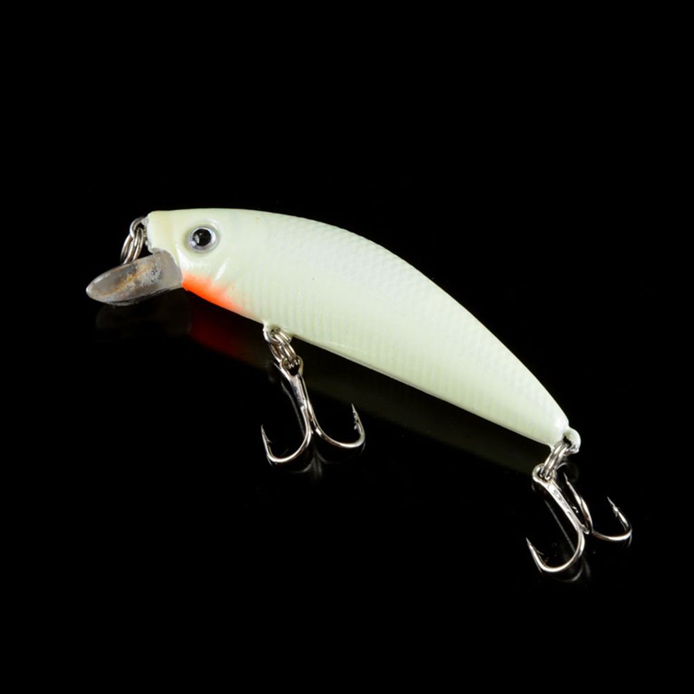 7cm 8g Luminous Fishing Bait Night Fishing Hard Bait Slow Sinking Minnow Fake Lure Bait Fishing Tackle