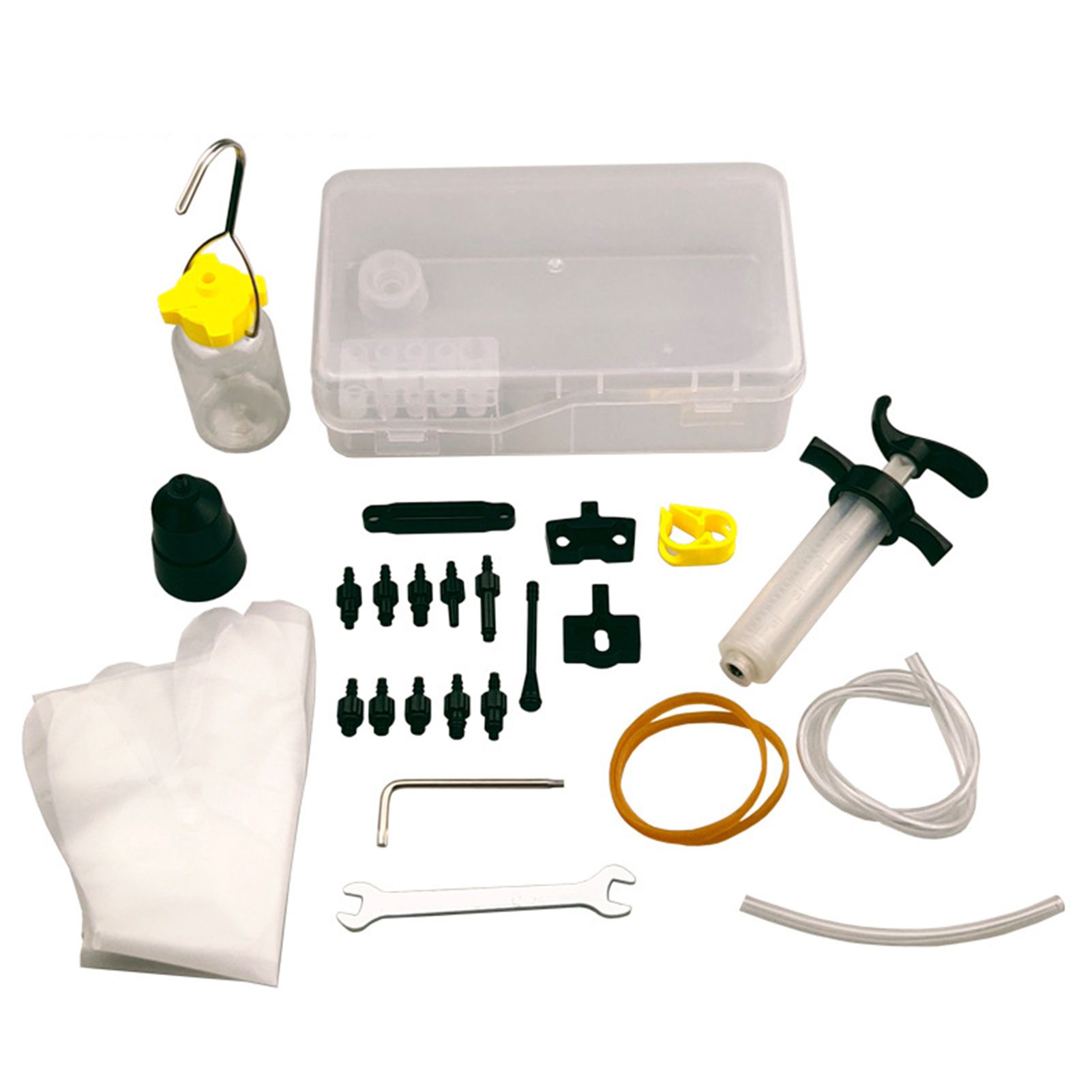 Disc Brake Bleed Kit Clear Bottle Good Compatibility Brake Oil Bleed Kit