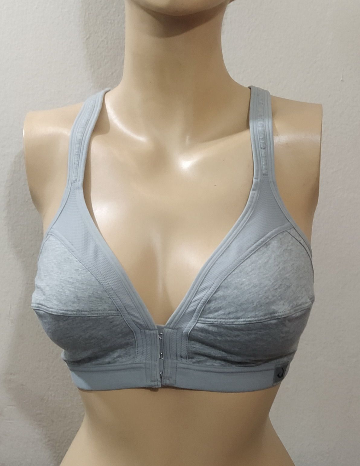 SPORTS Bra Grey Colour for Women Front Closer Wire Free Comfortable Cotton