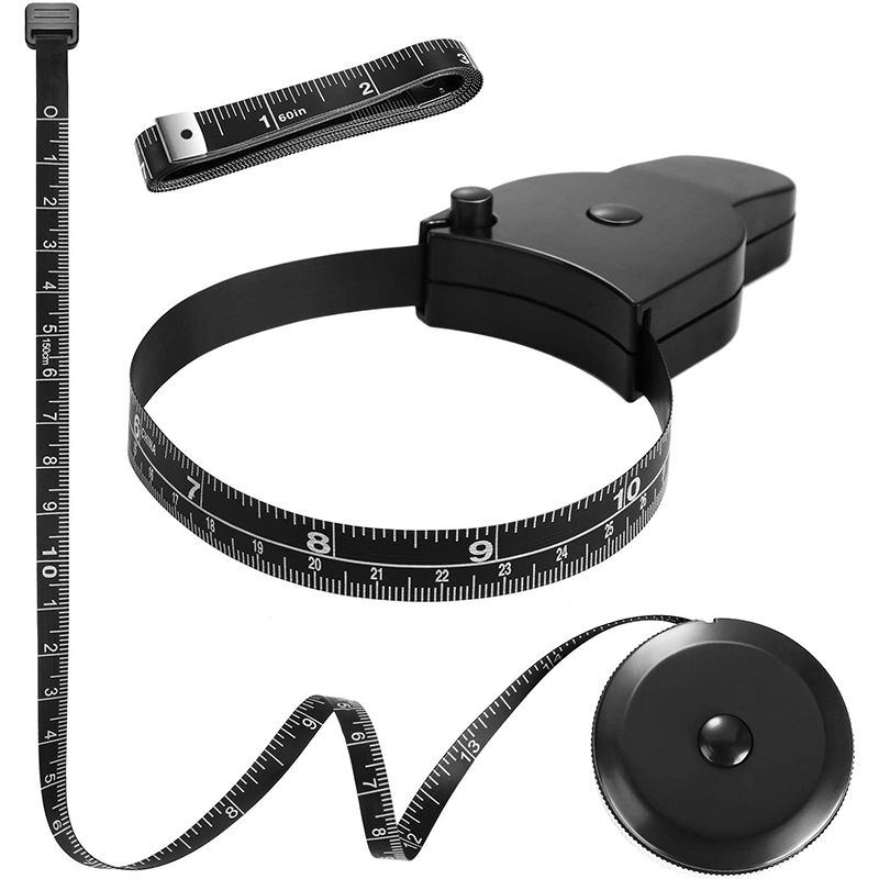 3 Pieces 60 Inch Body Measure Tape Set Include Button Retract Measuring Tape for Sewing Tailor Fabric Body Measurements