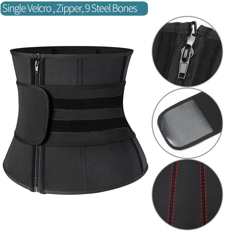 Men Waist Trainer Fitness Slimming Belt Sauna Body Shaper Corset for Abdomen Weight Loss Trimmer Belt Sweat Workout Fat Burner