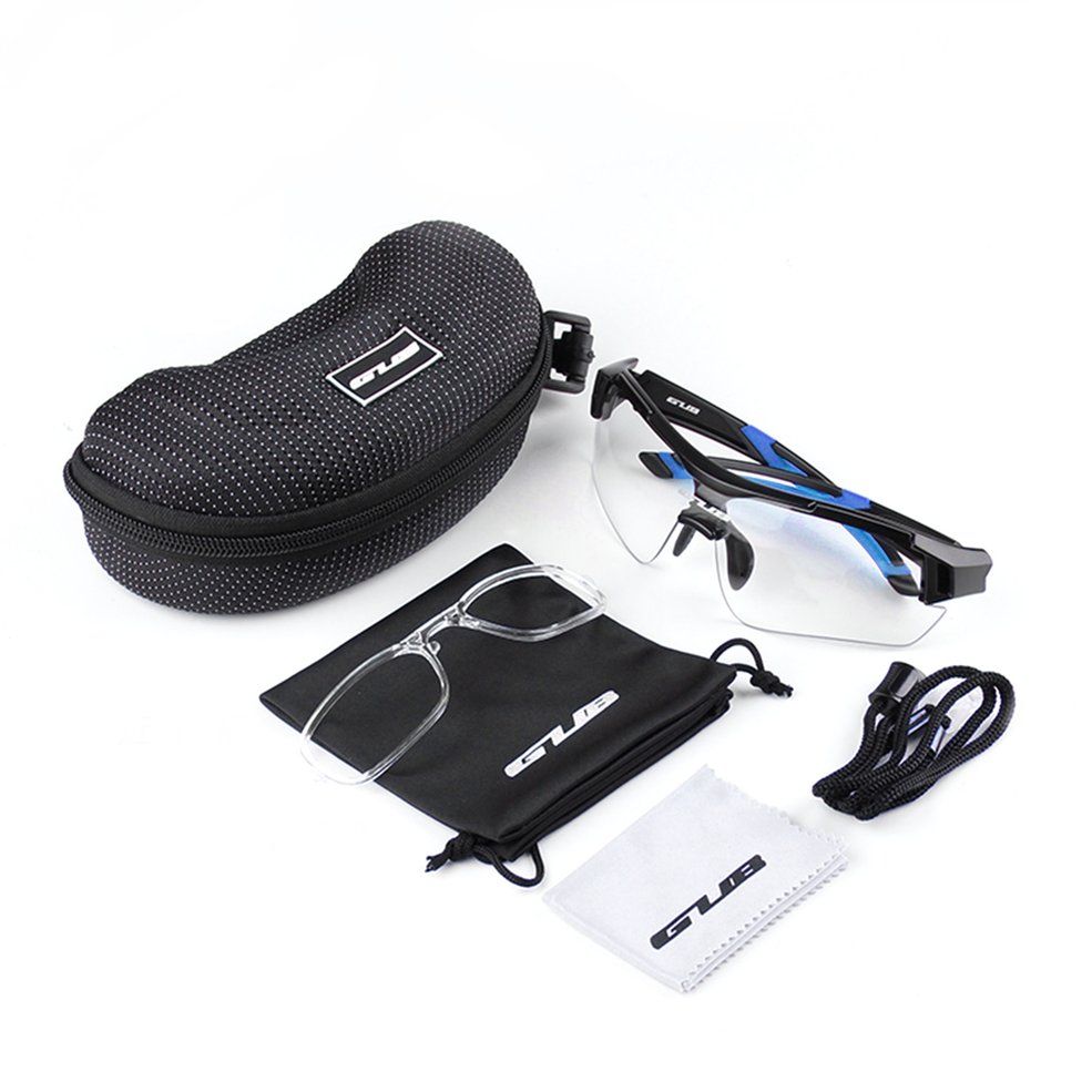 All-weather Riding Glasses Ultraviolet-proof Goggles Intelligent Glasses-blue