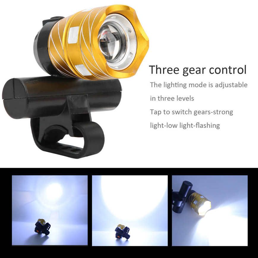Bicycle Headlights Taillight Set USB Charging Frontlight Bike Warning Torch Cycling Accessory