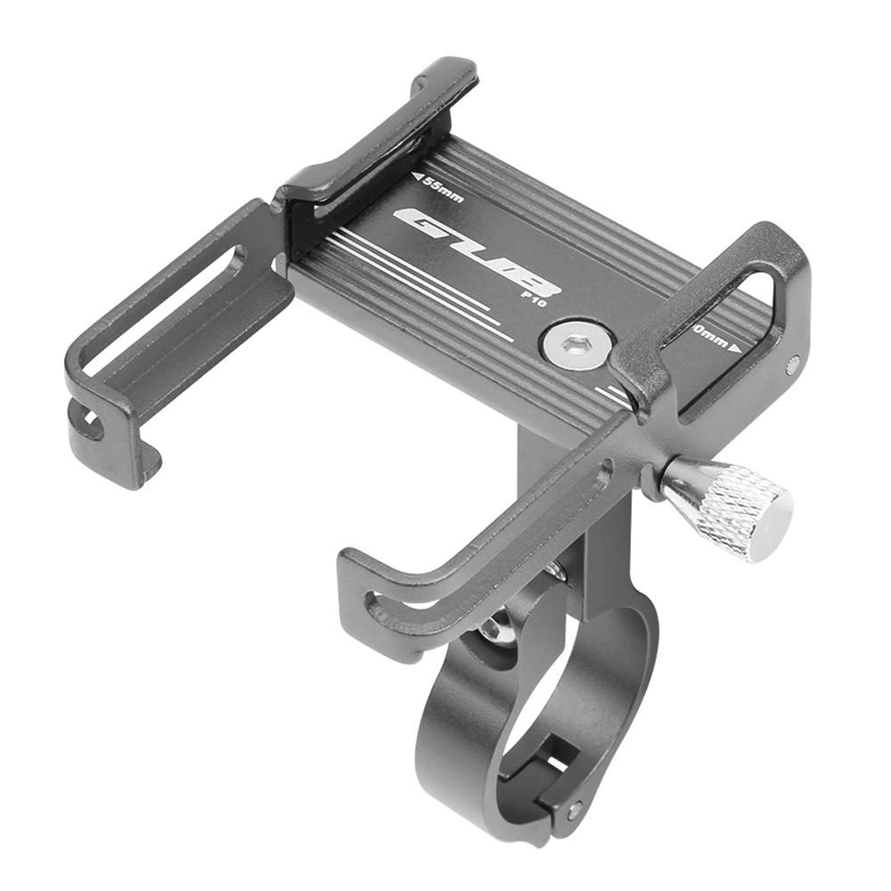 Aluminum Alloy Bike Phone Holder Universal Bicycle Phone Mount Motorcycle Phone Holder with Silicone Buckle Fastener