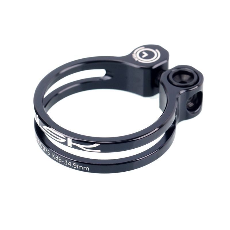 RISK Bike Seatpost Clamp 34.9mm Bicycle Quick Release Seatpost Clamp with Titanium Bolt for MTB Road Bike