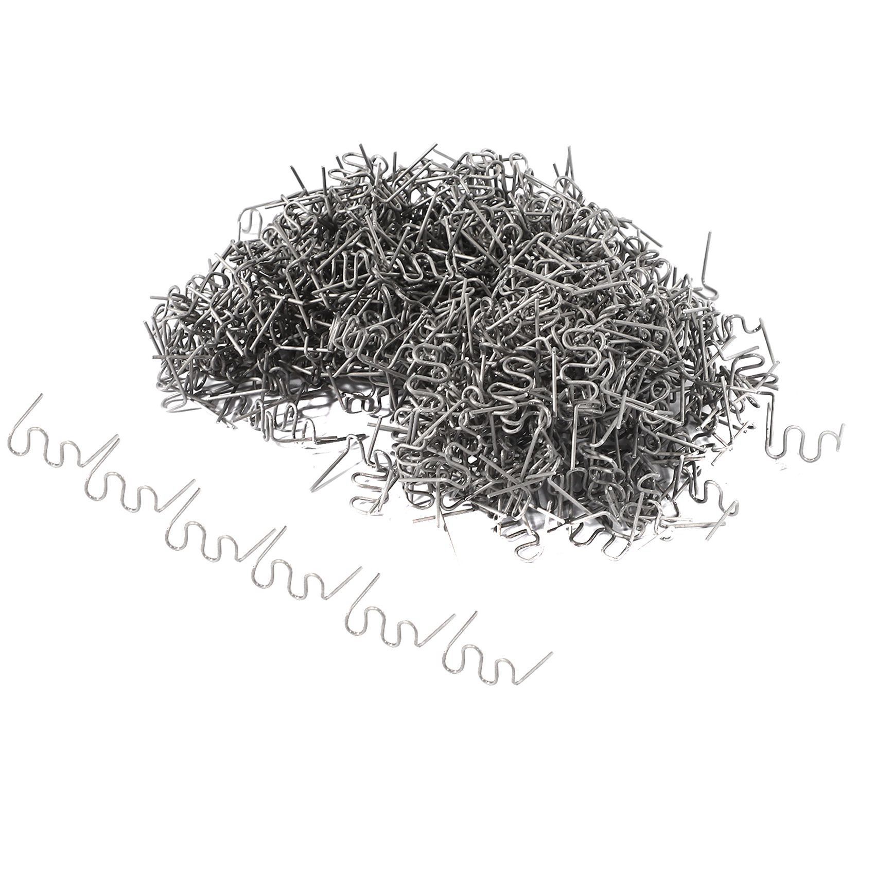 4000Pcs Staples for Hot Stapler Plastic Repair Wave Staples Bumper Bodywork Repairs 0.8mm S Wave Staples