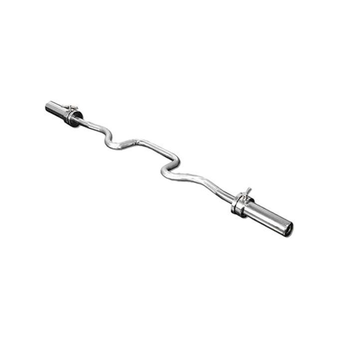 EZ Olympic Bar Curve  Silver