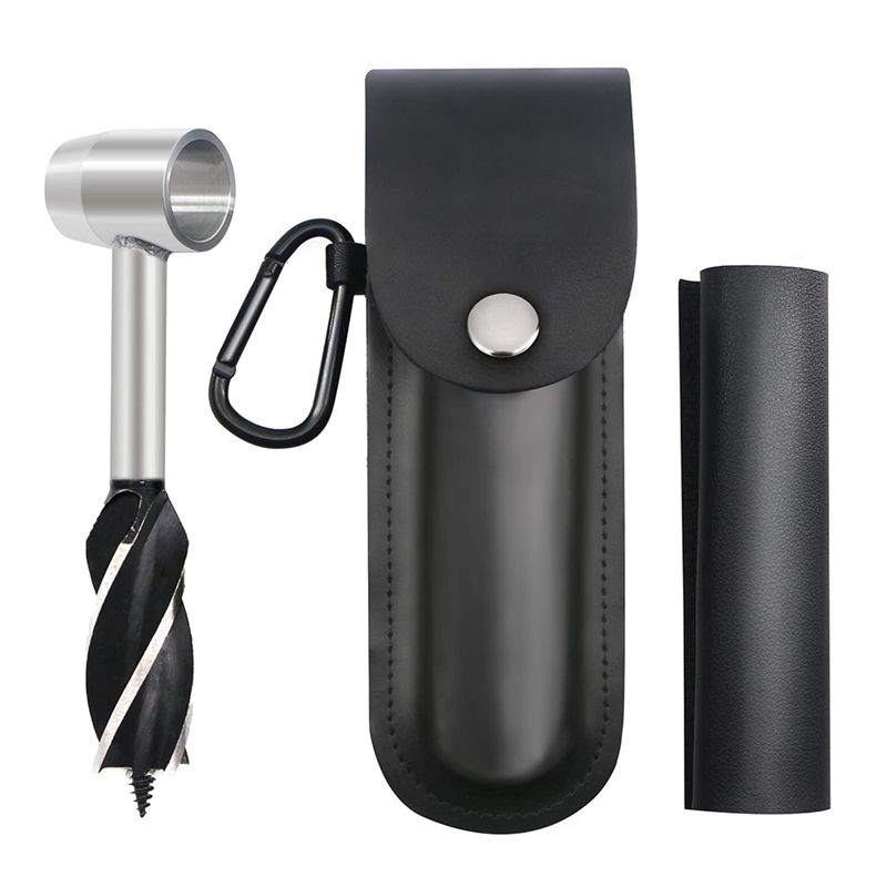 Survival Settlers Tool,Bushcraft Gear Equipment, Eye Wood Auger Drill Bit Set,Manual Hand Drill Heavy Duty Steel