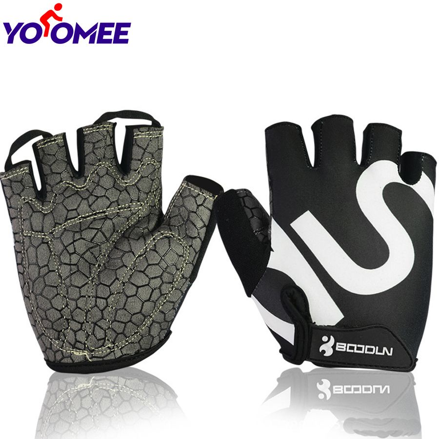 Yoomee 1Pair Cycling Gloves Men Women Breathable Half Finger Mountain Bicycle Bike Road Racing Gloves