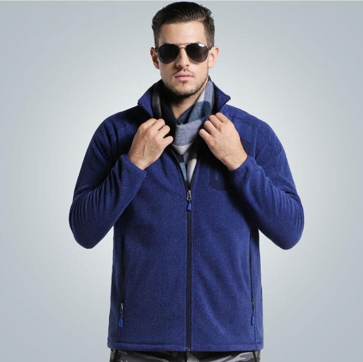 Men Women Outdoor Winter Polar Fleece Jacket Thicken Thermal Windproof Warmlock Outerwear Climbing Hiking Skiing Sports Clothing
