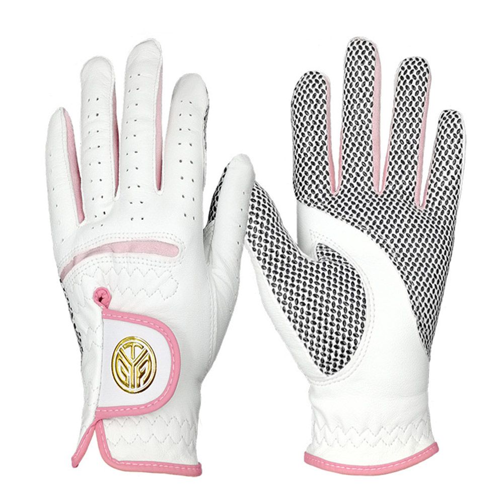 1 Pair Of Women's Golf Gloves Sheepskin Non-slip Wear-resistant Breathable Gloves