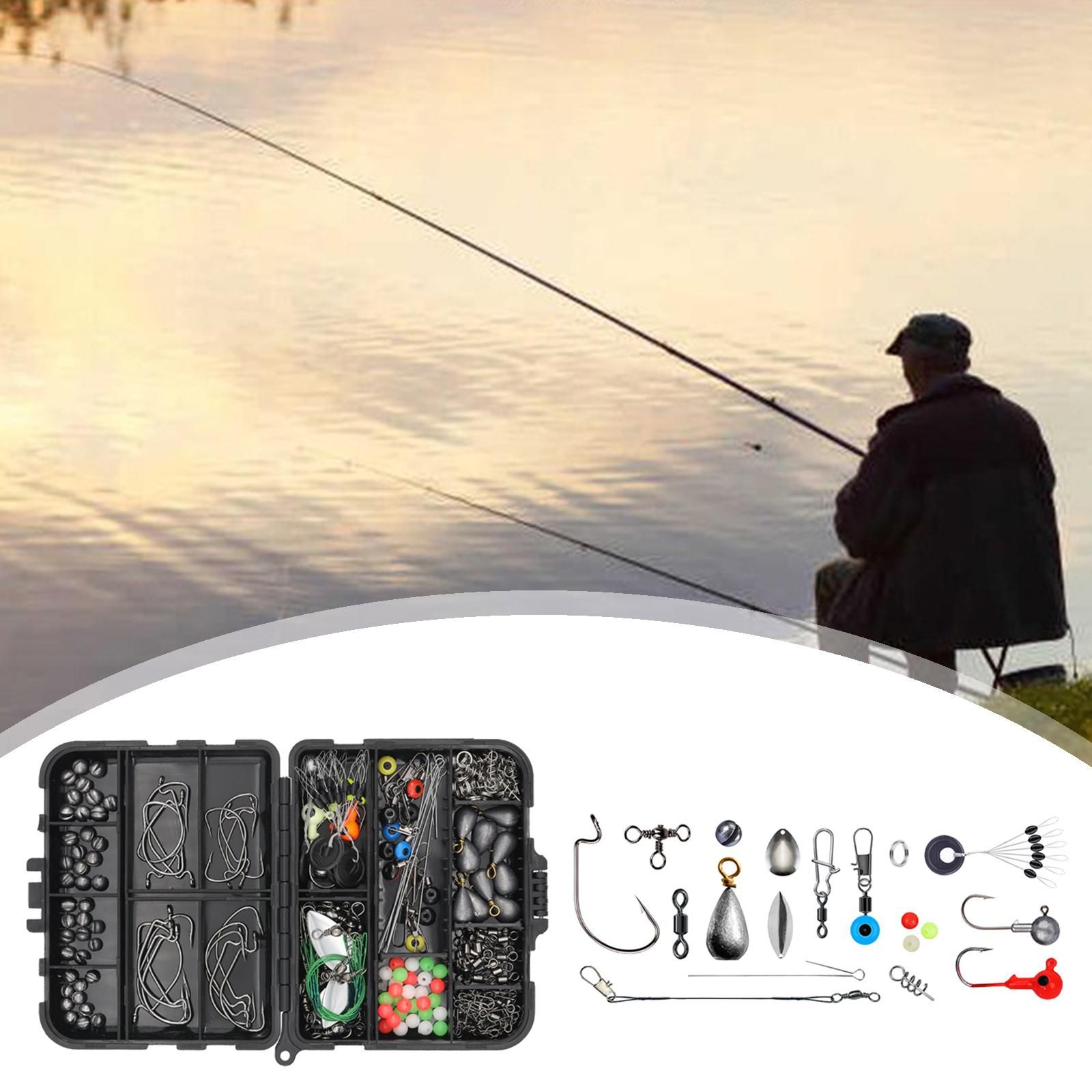 Fishing Tackle Accessories Kit 246x Fishing Gear Tackle Box with Tackle Kit