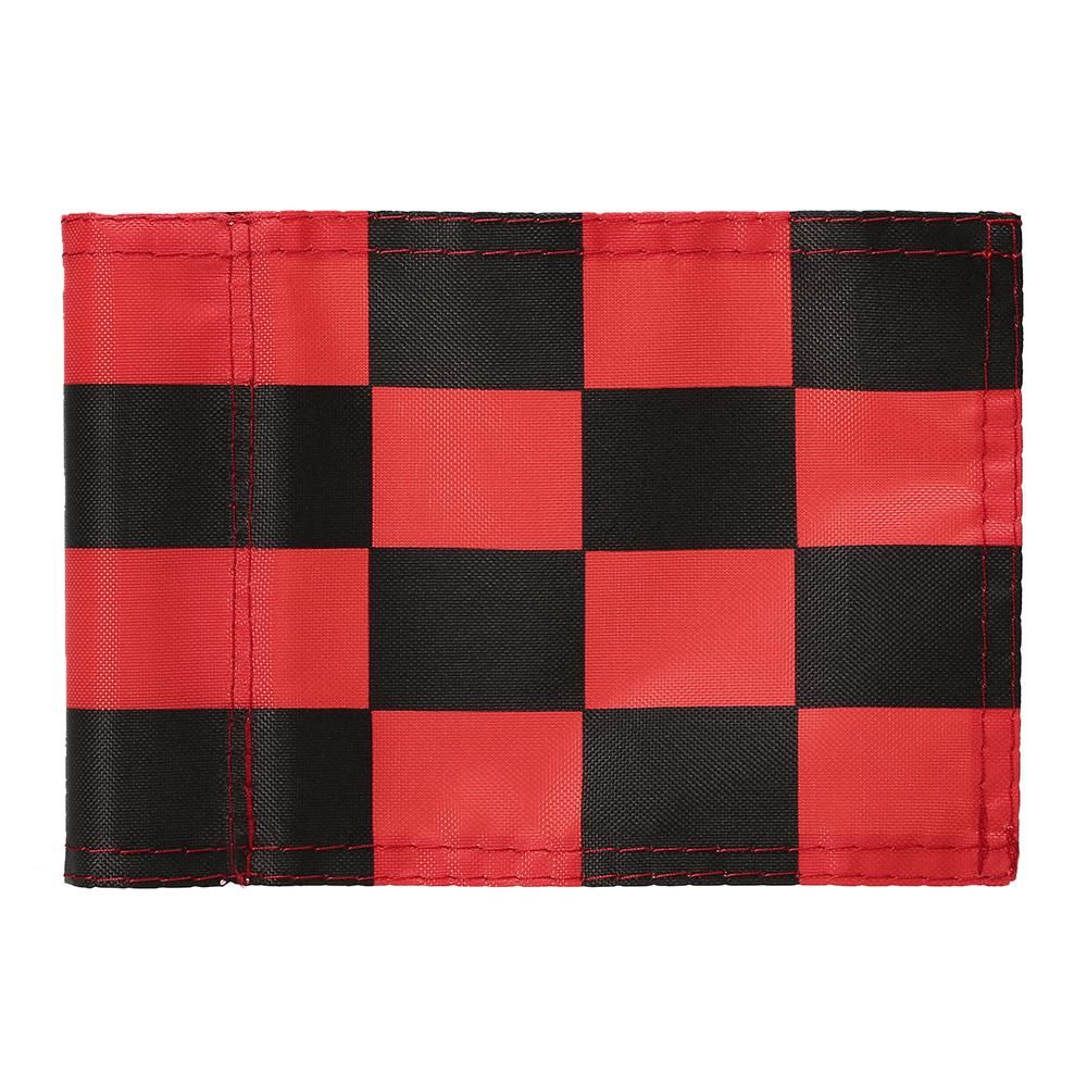 Golf Green Flag Practice Putting Training Green Flag Nylon Golf Flag Pure Color Checkered Golf Target Flags