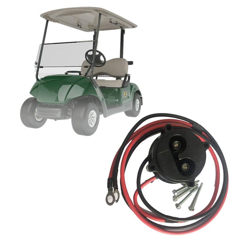 Golf Cart MAC DC Charger Receptacle with Wires for Yamaha Electric G19 G22 48V JR1-H6181-02-00
