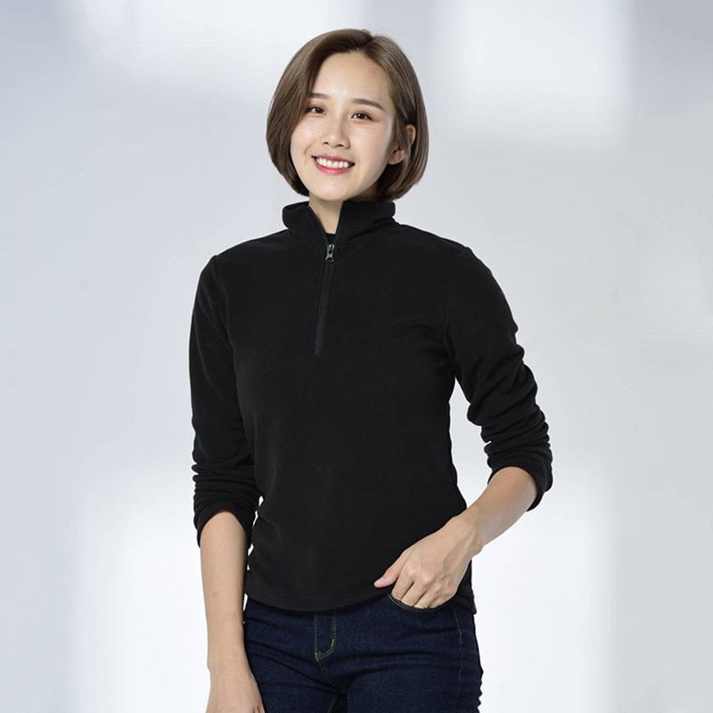 Men And Women Outdoor Sport Fleece Pullover Windproof Keep Warm Soft Comfortable Couple Camping Climbing Loose Jacket