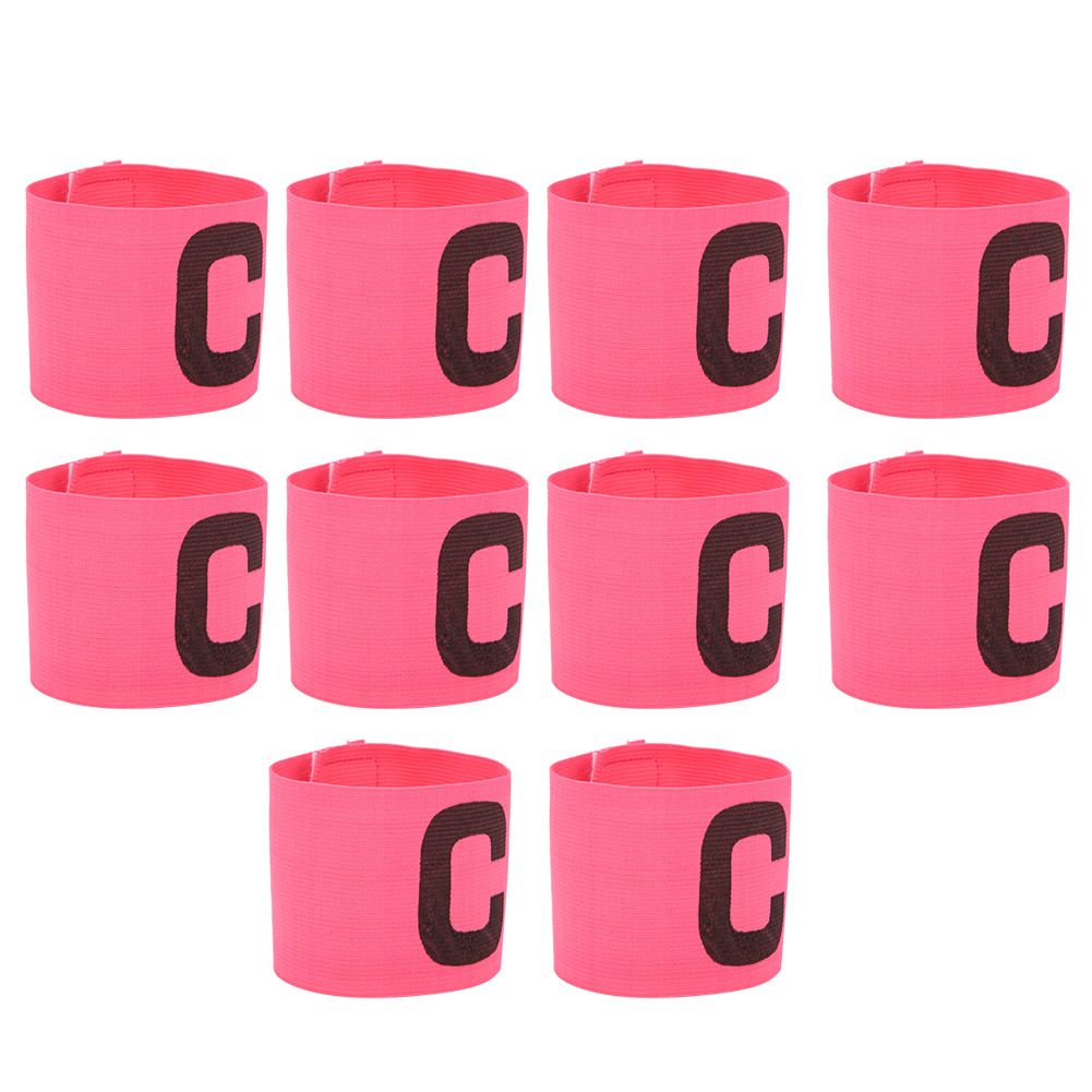 10Pcs Arm Band Soccer Captain's Armband Captain Football 33 cm Length 7 Width for Ball Games Sports