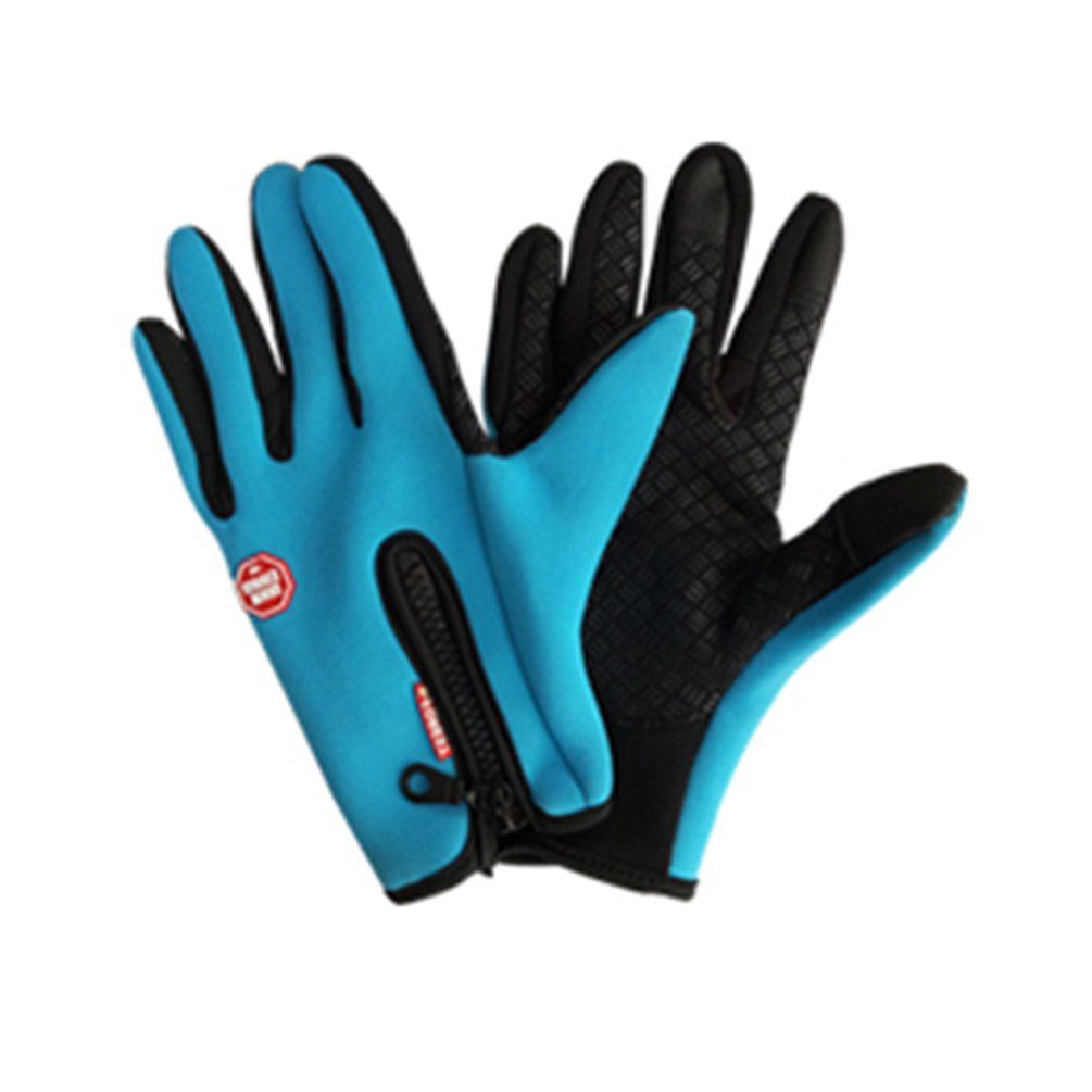 Outdoor Riding Cycling Gloves Full Finger Touch Screen Keep Warm Windproof-L