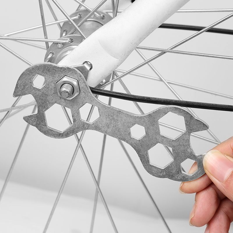 13 In 1 Outdoor Portable Multi-functional Spanner Multi-hole Flat Hexagon Wrench Bicycle Repair Hand Tools Accessory