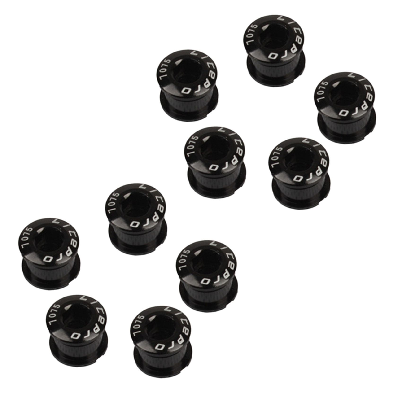 Litepro 10Pcs Single Crankset Screw Bicycle Chain Ring Wheel Bolt Road MTB Bicycle Disc Screws Black