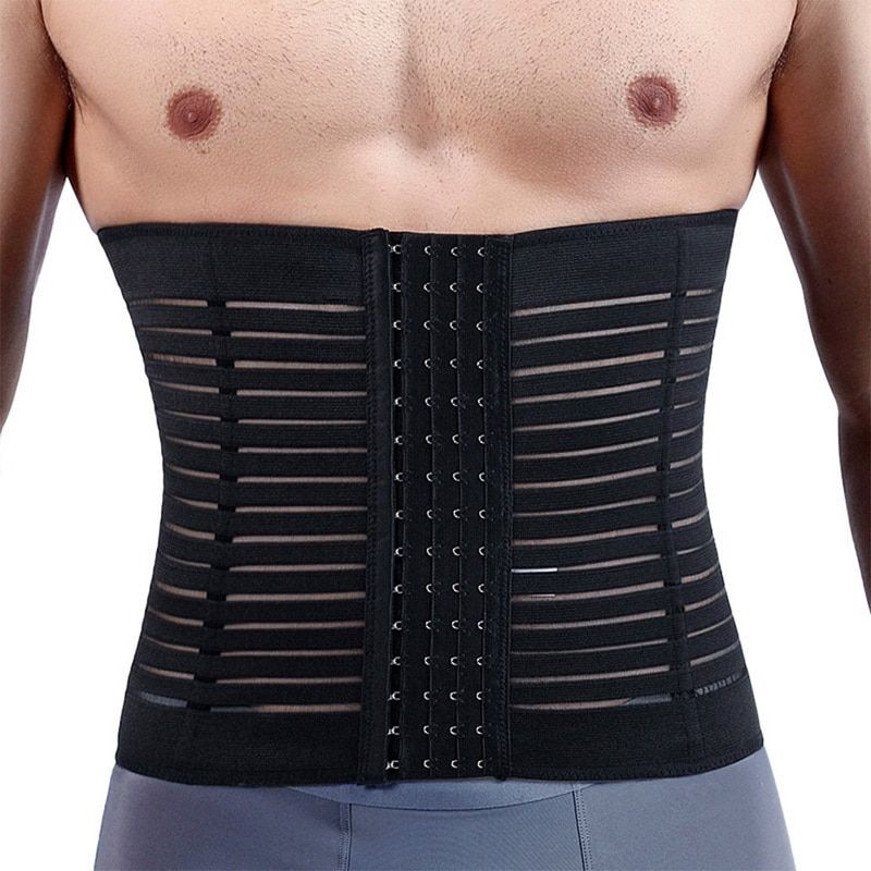 Man Waist Cincher Tummy Control Shapewear Slimming Body Shaper Abdomen Compression Sheath Belly Flat Breathable Belt Corset New
