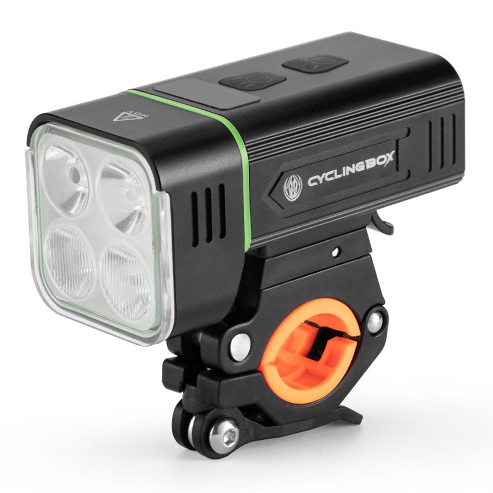 Yfashion Aluminum Alloy Mountain Bike  Headlights Usb Rechargeable 1800 Lumens 4 Led Headlights